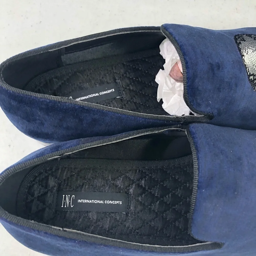 INC International Concepts Nova Navy Slip On Shoes